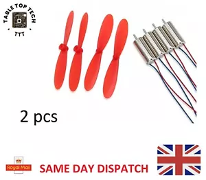 2PCS 716 DC3.7V 50000RPM High Speed Micro Coreless Motor Propeller RC Drone - Picture 1 of 7