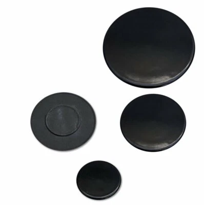 ARISTON INDESIT PH640MS KIT 4 PIATTELLI SPARTIFIAMMA NERI LUCIDI CUCINA 4 FUOCHI