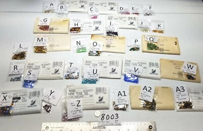 Lote De Colección 7x5mm Octágono Swarovski Estrás Punta Trasera Joyería Artesanía Reparación 8003 Foto 1 de 4