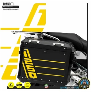 2 Adesivi Valigie Laterali BMW R 1250 adv 40th anniversary years BM 40 TL - Picture 1 of 2