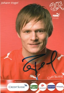 SWITZERLAND & BLACKBURN: JOHANN VOGEL SIGNED 6x4 PORTRAIT PROMO/PHOTO+COA - Picture 1 of 1