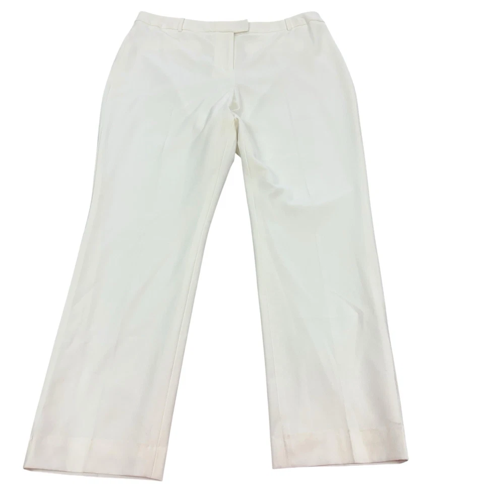 ALEX MARIE MUJER PANTALONES HOLGADOS PANTALONES MARFIL TALLA 14 FRENTE PLANO NUEVO CON ETIQUETAS $79  Foto 1 de 4