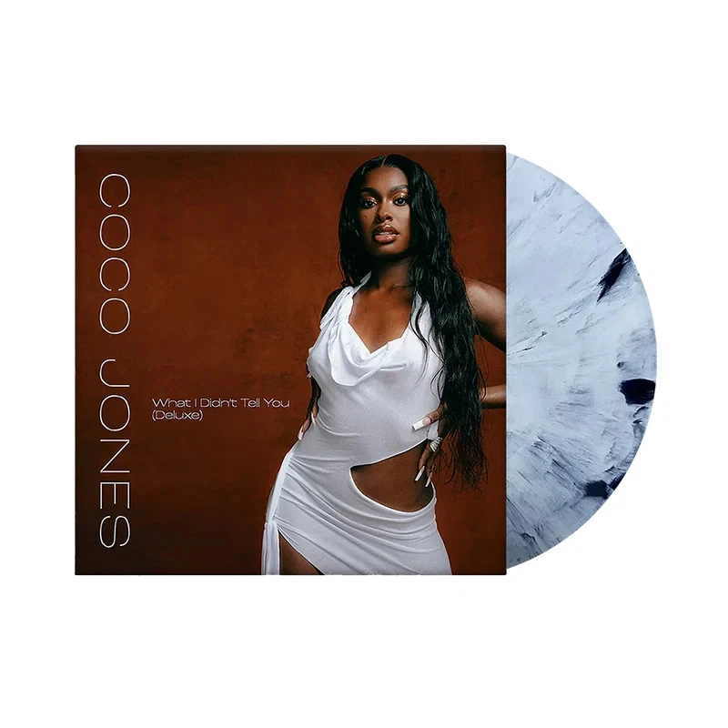 Coco Jones - What I didn't tell you Grey Black Marble deluxe PRESALE Vinyl - Image 1 of 1
