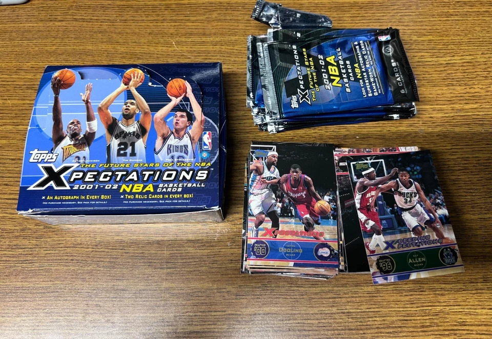 As-is Already Opened 2001-02 Topps Xpectations NBA Basketball Box 11 Packs - Image 1 of 1