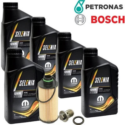 5L Petronas Selenia Motoröl 0W20 ECO2 Ölservice inkl. Bosch Ölfilter Alfa Giulia — 第 1/4 张图片