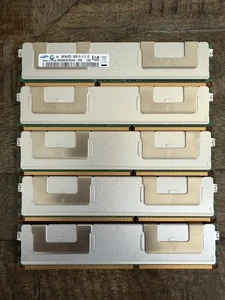 SAMSUNG 40GB KIT (5X8GB) 2RX4 PC3L-10600R ECC REG RAM M393B1K70CHD LOT 5 x 8GB - Picture 1 of 2