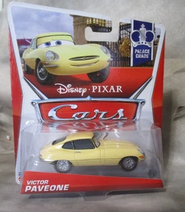 Mattel Disney Pixar CARS Palace Chaos Victor Paveone Jaguar Yellow 1:55 diecast - Picture 1 of 5
