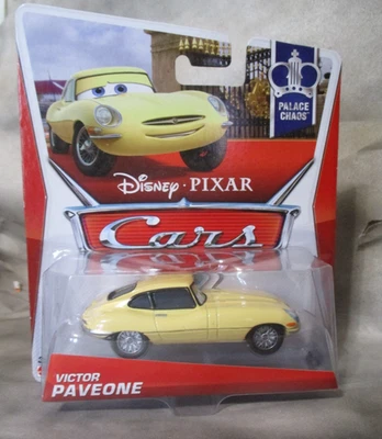 Mattel Disney Pixar автомобили дворец хаос Виктор Paveone Jaguar желтый 1:55 литой - Изображение 1 из 4