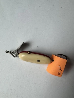 Señuelo de pesca vintage oriental Wiggler Al Foss No. 3 hojas de ponca estampadas buenas Foto 1 de 4