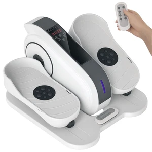 SPORTNOW Under Desk Elliptical Machine Pedal Exerciser w/ 10 Speeds, White - Picture 1 of 11