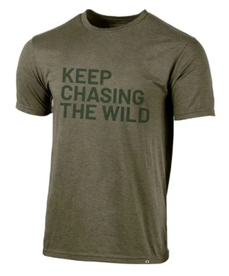 POLARIS OEM OLIVE GREEN Keep Chasing T-Shirt MEN'S 2XL 286475212 - Image 1 of 4