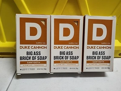 (3) Duke Cannon Supply Co. Big Ass Brick of Soap for Men, 10 oz. Each Bar