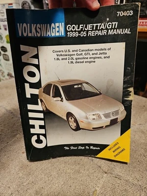 CHILTON Volkswagen Golf Jetta Cabrio 1999-2005 TPB manual de reparación 2003 gasolina diésel Foto 1 de 4