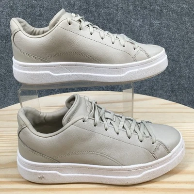 Care Of By Puma Shoes Womens 6.5 Platform Court Lace Up Sneakers Gray Leather - Image 1 of 4