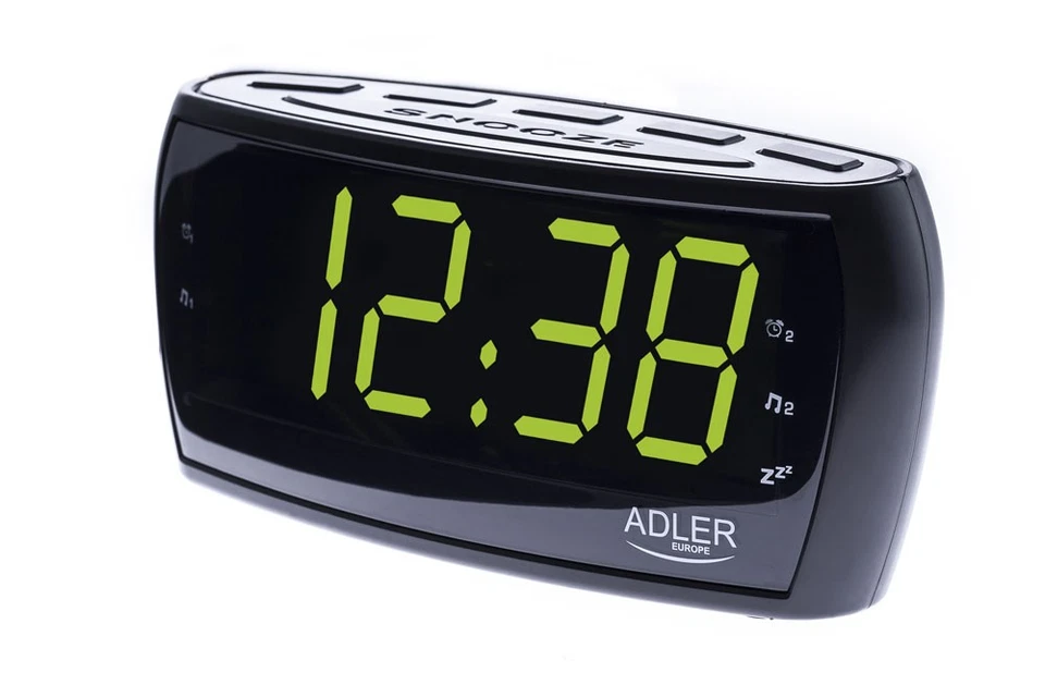 Adler AD 1121  Radiowecker mit Helligkeitsregler LED DISPLAY IST ZERKRATZT - Bild 1 von 1