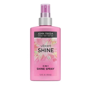 John Frieda Vibrant Shine Spray, Glossy Hair Treatment Argon Oil, 5 Fl oz - Picture 1 of 10