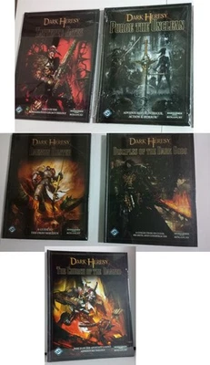 Dark Heresy RPG Lote de 5 Libros Nuevos Tapas Duras Warhammer 40k Juegos de Rol Foto 1 de 4