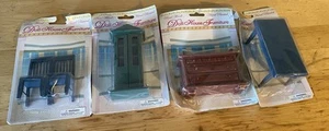 Vintage 4 Pieces Real Wood Dollhouse Furniture - Picture 1 of 13