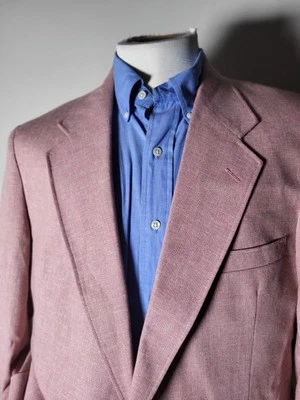 Chaqueta Blazer Abrigo Deportivo 42R Arnold Palmer Rosa Salmón Lúpulo Cuadros Lana Foto 1 de 4