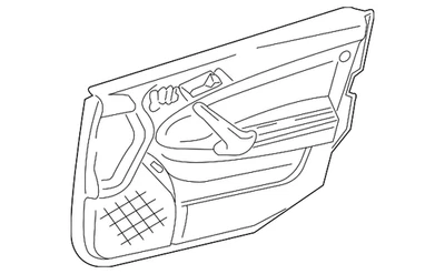 Panel de moldura de puerta original Mercedes-Benz 203-720-20-72-27-1A72 Foto 1 de 3