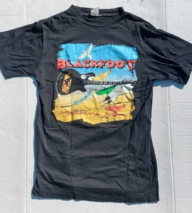Vintage Blackfoot Medicine Man Konzert Tour T-Shirt 92-93 Einzelnaht RAR - Bild 1 von 8
