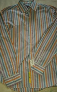 Robert Graham Collectors Pastel Men Striped Casual Shirt Sporty Dress Button-Up - Picture 1 of 5