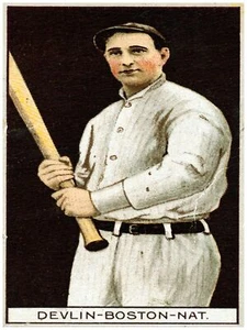 3880.Póster de jugador de béisbol 3880.Devlin-Boston de la tarjeta deportiva temprana. Diseño de habitación - Imagen 1 de 1