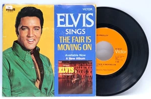 ELVIS PRESLEY - THE FAIR IS MOVING ON / CLEAN UP YOUR - ROCK PICTURE SLEEVE & 45 - Imagen 1 de 2