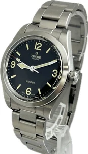 Discount Tudor Ranger 79950 M79950-0001 Auto Black Mens Watch Excellent++ A2971 - Picture 1 of 13