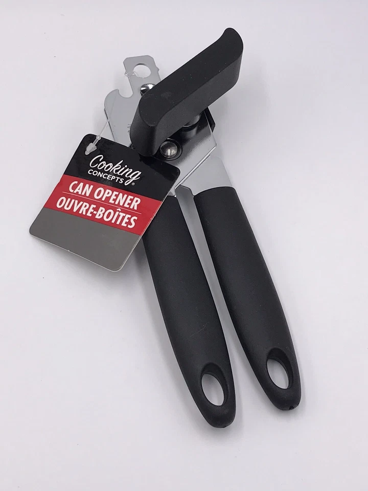 Black Plastic Handy Grip Can Opener and Bottle opener Cooking Concepts  - Image 1 of 2