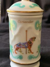 Lenox Carousel Spice Jar - Coriander - with Lid - 1993