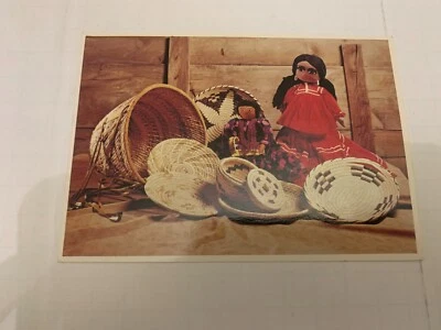 Postal indígena nativa artesanal Papago apache de la década de 1970 Foto 1 de 2