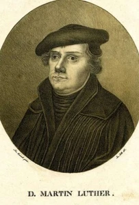 MARTIN LUTHER *2X3 FRIDGE MAGNET* GERMAN REFORMER LUTHERAN REFORMATION 95 THESIS - Picture 1 of 2