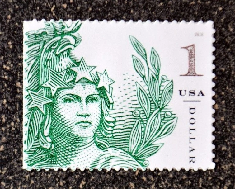 2018USA #5295 $1.00 Statue of Freedom - Green   Mint  NH  - Image 1 of 1