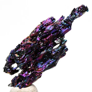 Irisierende Moissanit Probe Siliziumkarbid Kristall Cluster Mineral mit Ausweis - Bild 1 von 6