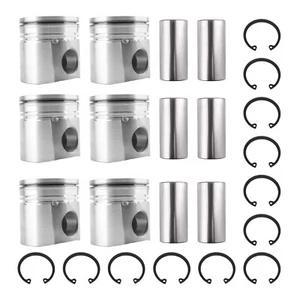 Pistons & Rings Kit For Dodge Ram 5.9L Cummins 24V 04-06 3966678 4089669 - Picture 1 of 13