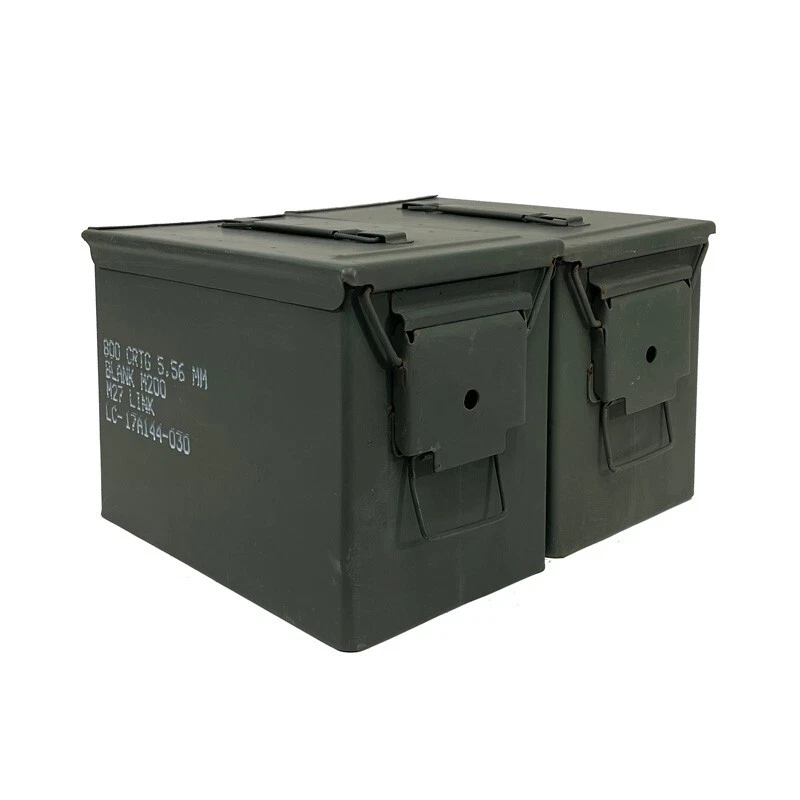 Pack de 2 CAJAS DE SIERRA GRADO 1 GRASA 50 CAL PA108 LATA DE MUNICIÓN VACÍA. RARO Foto 1 de 3