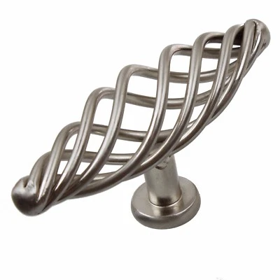 GlideRite 4" Oversized Birdcage Cabinet T-Knob - Satin Nickel 3045-100-SN-1 - Imagem 1 de 4