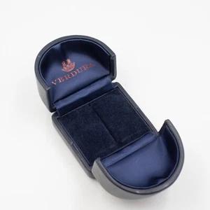 Caja rígida con cúpula azul pequeña verdura usada - adecuada para un solo anillo - Imagen 1 de 6