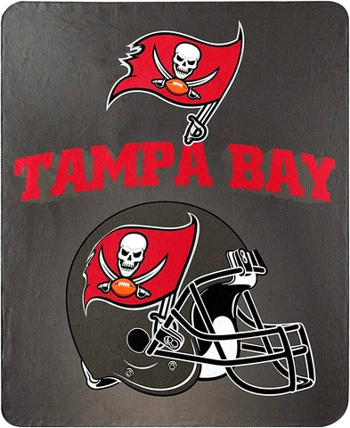 TAMPA BAY BUCCANEERS BLANKET FLEECE THROW GRIDIRON SERIES NWT NFL LICENSED Cover