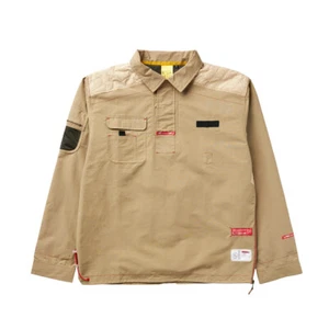 LRG Lifted Research Group "Peoples" Jacket (British Khaki) Pullover Windbreaker - Picture 1 of 2