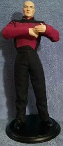 1997 Franklin Mint Star Trek Captain Jean Luc Picard 17" Porcelain Statue  - Picture 1 of 9