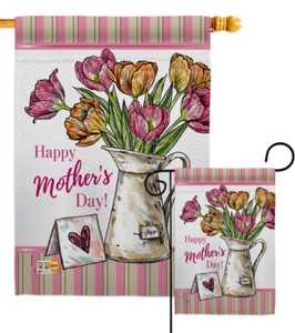 Ramo Día de la Madre Madres Flores Feliz Corazón Tarjetas Mamá Jardín Casa Patio Bandera - Imagen 1 de 13