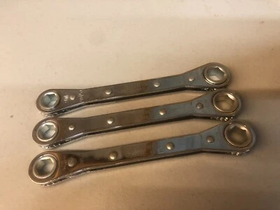 LOT of 3 Williams Ratcheting 6 Point Double Box End 3/8" & 7/16" Wrench RB1214 - Image 1 of 4