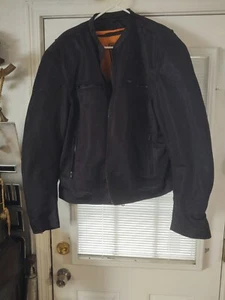 Black Motorcycle Jacket Womens/Men XXL Removable Lining Paded arms First Classic - Picture 1 of 11