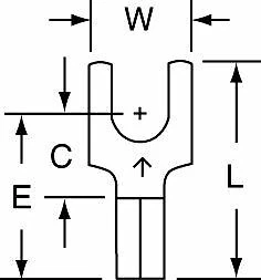 3M # 8 шпильки размер 22-18 AWG неизолированный соединительный шов блок вилка терминал 100PK - Изображение 1 из 1