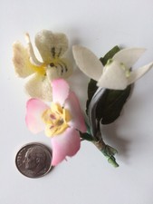 Vintage Flowers Dolls Hat Dress Baby Bonnet Mini Floral Millinery Blythe Sewing