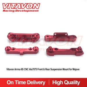 Montaje de suspensión delantera y trasera Vitavon Arrma 6S CNC aluminio7075 para rojo Mojave Kraton - Imagen 1 de 2