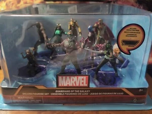 Disney Store Marvel GUARDIANES DE LA GALAXIA Juego de Estatuillas de Lujo (9 Piezas) Nuevo Difícil de Encontrar - Imagen 1 de 11