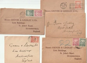c.1936/39 5 x COVER BARBADOS PER GROVES & LINDLEY HUDDERSFIELD YORKSHIRE UK - Foto 1 di 2